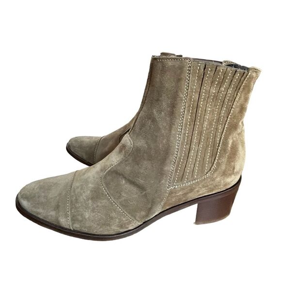 Charles David Tan Ankle Boots - Picture 3 of 9